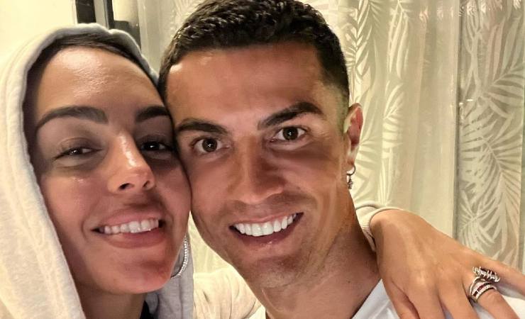 Cristiano Ronaldo e la moglie