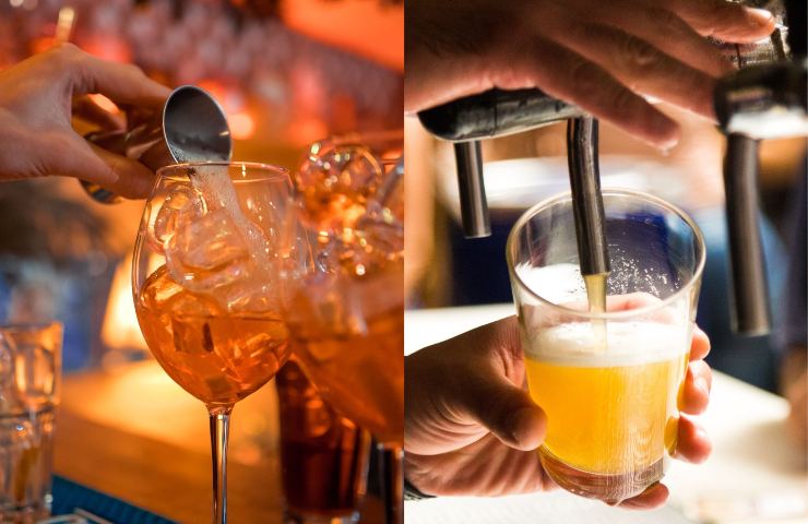SWETWINY Set Di 4 Bicchieri Colorati In Cristallo Senza Piombo - 550 Ml Per Acqua, Cocktail, Birra E Succo