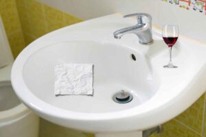 Il segreto del bicchiere e del foglio di carta nel lavandino, cosa serve
