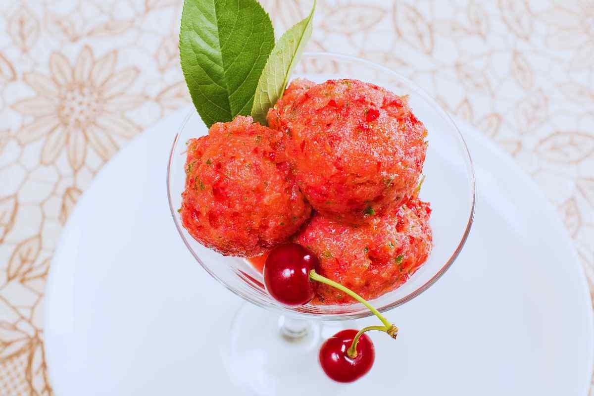 come fare il sorbetto alle ciliegie