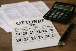 Scadenze fiscali 19-25 ottobre: tutti i pagamenti da non perdere