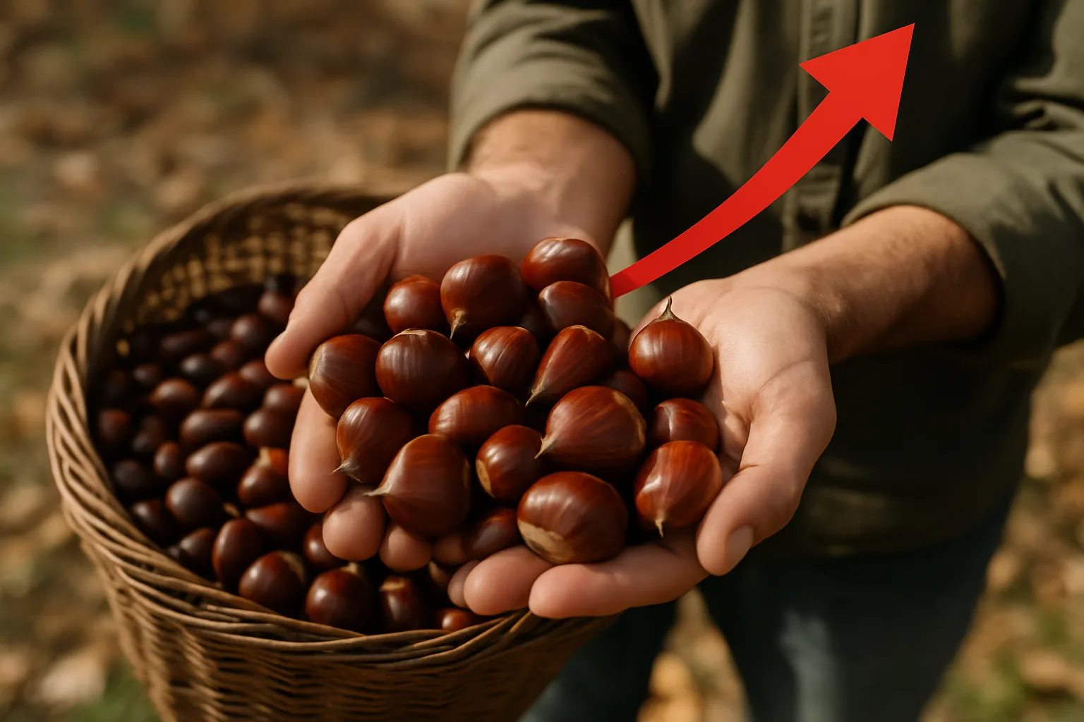 Castagne a 3,50 euro al chilo, prezzi in rialzo del 64,7% rispetto al 2025: perché